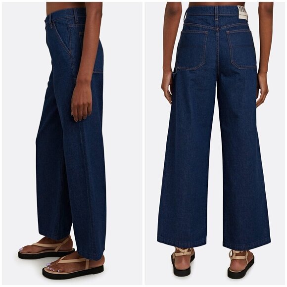 💕MOTHER SNACKS💕 The Fun Dip Utility Puddle Jeans ~ Cold Brew 29 NWT - Picture 5 of 16